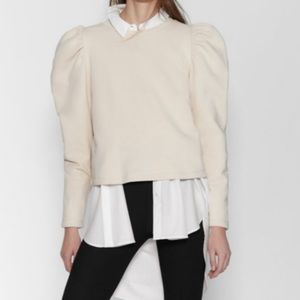 Zara Puff Sleeve Sweatshirt